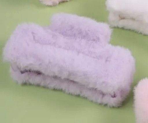 Шпилька крабік із хутра 9 см Фіолетовий Сміла - фото 1