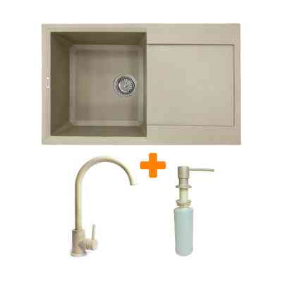 Мойка кухонная Adamant Horizon Сахара + змішувач + дозатор (182496901502) Винница