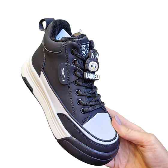 Детские демисезонные ботинки для девочки на флисе 32,34,36 Николаев