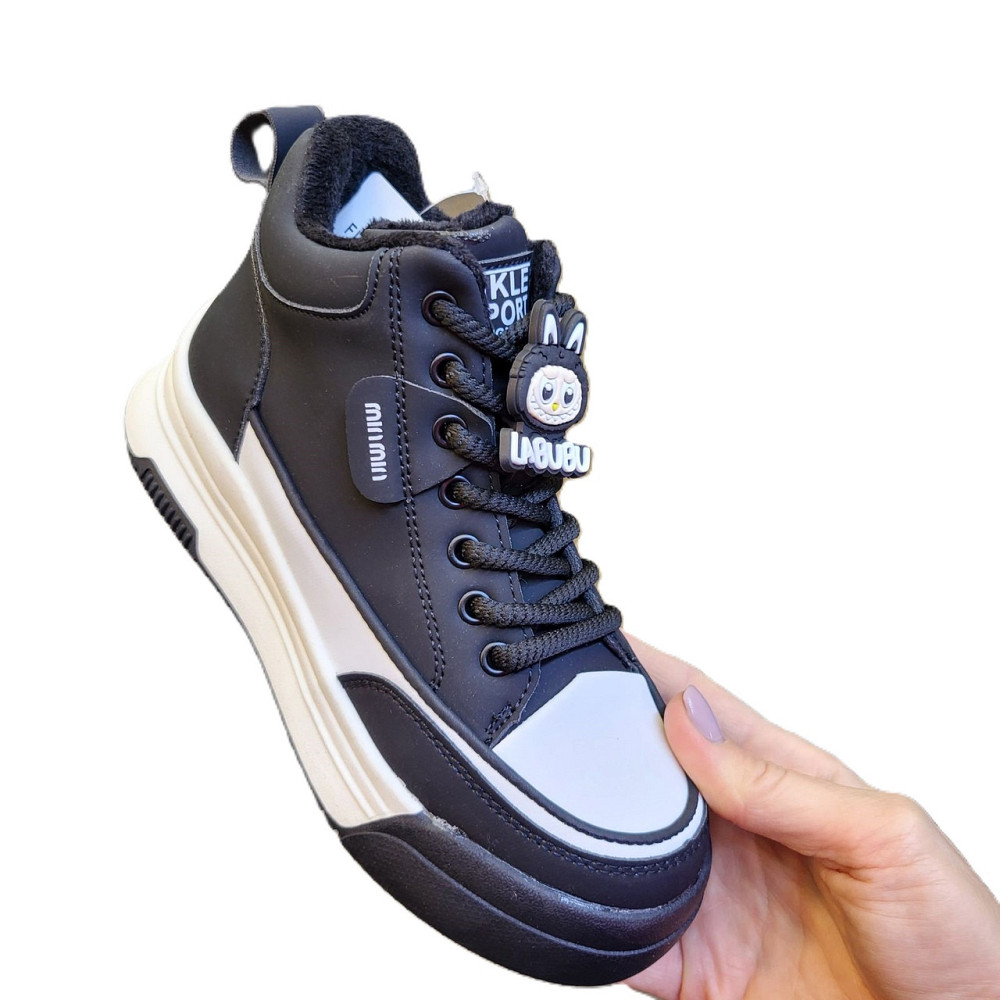 Дитячі демісезонні черевики для дівчинки на флісі 32,34,36 Миколаїв - фото 4