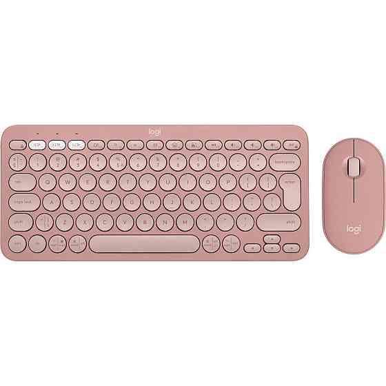 Комплект (клавіатура, миша) бездротовий Logitech Pebble 2 Combo Rose (920-012241) ( Рожевий ) Харьков