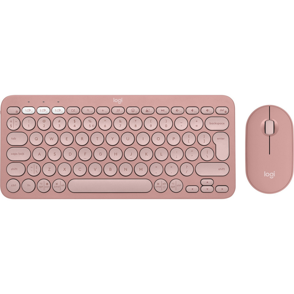 Комплект (клавіатура, миша) бездротовий Logitech Pebble 2 Combo Rose (920-012241) ( Рожевий ) Харьков - изображение 1