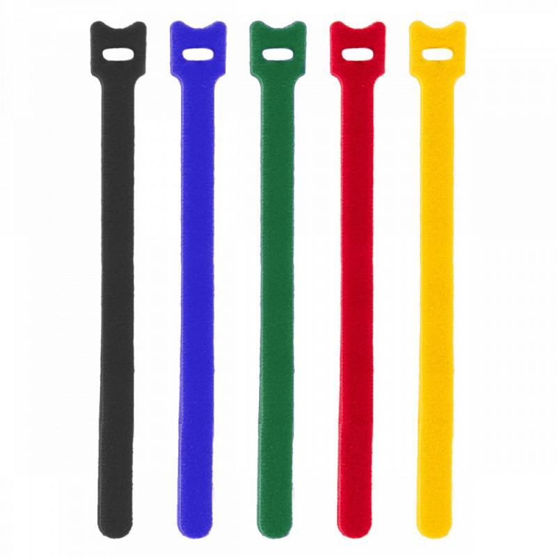 Багатофункціональна стрічка - липучка, TC 12x200мм, різнокольорова, 10 шт., HLTC12200/10MIX5 Київ - фото 1