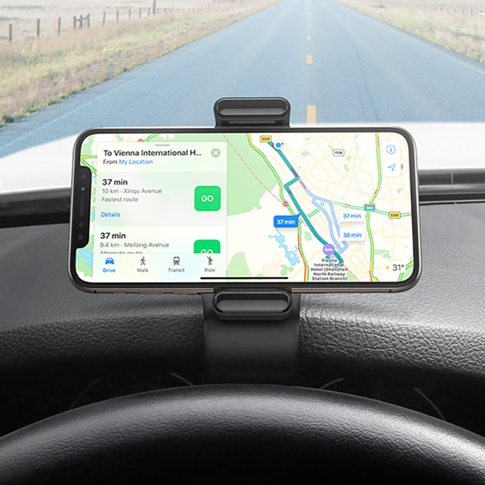 Автомобильный держатель для телефона UGREEN LP189 Dashboard Snap Clip Phone Holder Black Одесса - изображение 7