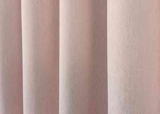 Комплект коротких штор VR-Textil Блэкаут двусторонний Eclipsе № 1793ш Пудровый 130х170 см 2 шт (35-0398) Киев