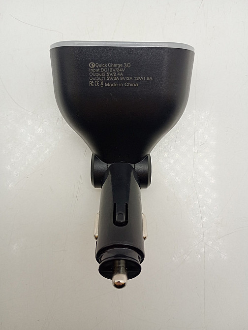 Автомобільна зарядка в прикурювач + розгалужувач прикурювача з Quick Charge Луцк - изображение 4