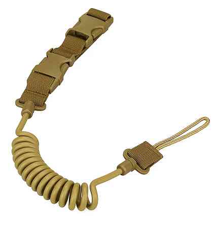 Страховочный тренчик с карабином для пистолета, страховочная резинка от потери оружия, Бежевый Каменец-Подольский