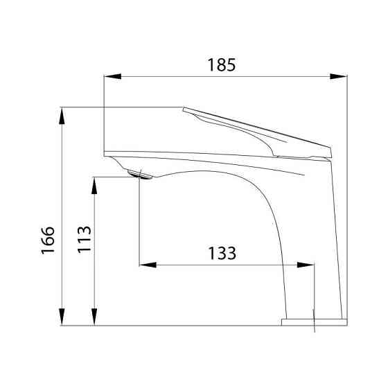 Змішувач для раковини Qtap Vlasta New QTVLA270GMB45641 (k35), одноважільний, низький, Gunmetal Black PVD Харків