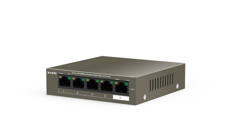 Комутатор Tenda TEF1105P-4-38W Ні Харків - фото 1