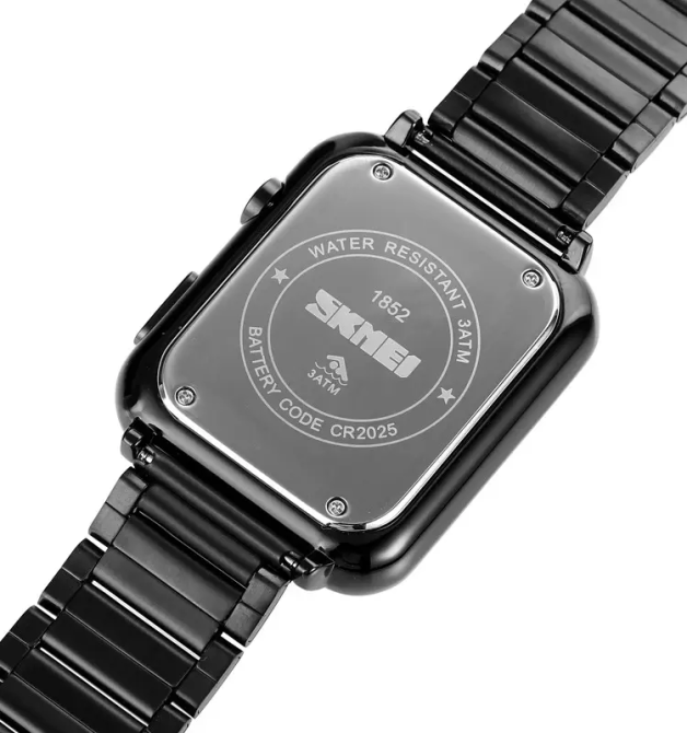 Чоловічий наручний класичний годинник Skmei 1852 (Чорний) Вінниця - фото 7