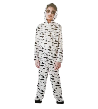 Костюм на Хеловін для хлопчика Мумія S 110-122 см біло-чорний Київ