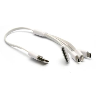 Дата кабель USB 2.0 AM to Lightning + Micro 5P + Mini 5P + Apple 30pin PowerPlant (KABUSBALL) Вінниця - фото 2