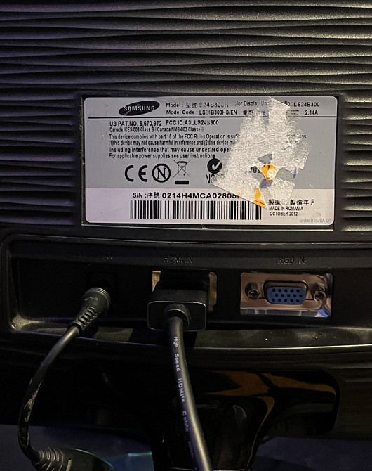 Монітор Samsung SyncMaster S24B300H 24" Київ - фото 1