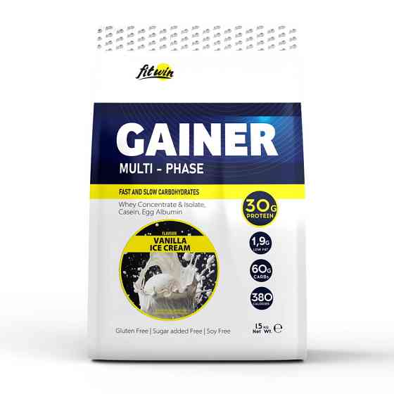 Gainer Multi-Phase (1,5 kg, vanilla ice cream) Луцк