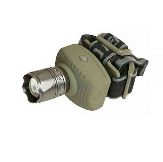 Налобний воєнний ліхтар із суперзумом на 250 метрів WATTON WT-053 від 3 батарейок ААА, світло Cree Q5 130 люмен Кам'янець-Подільський