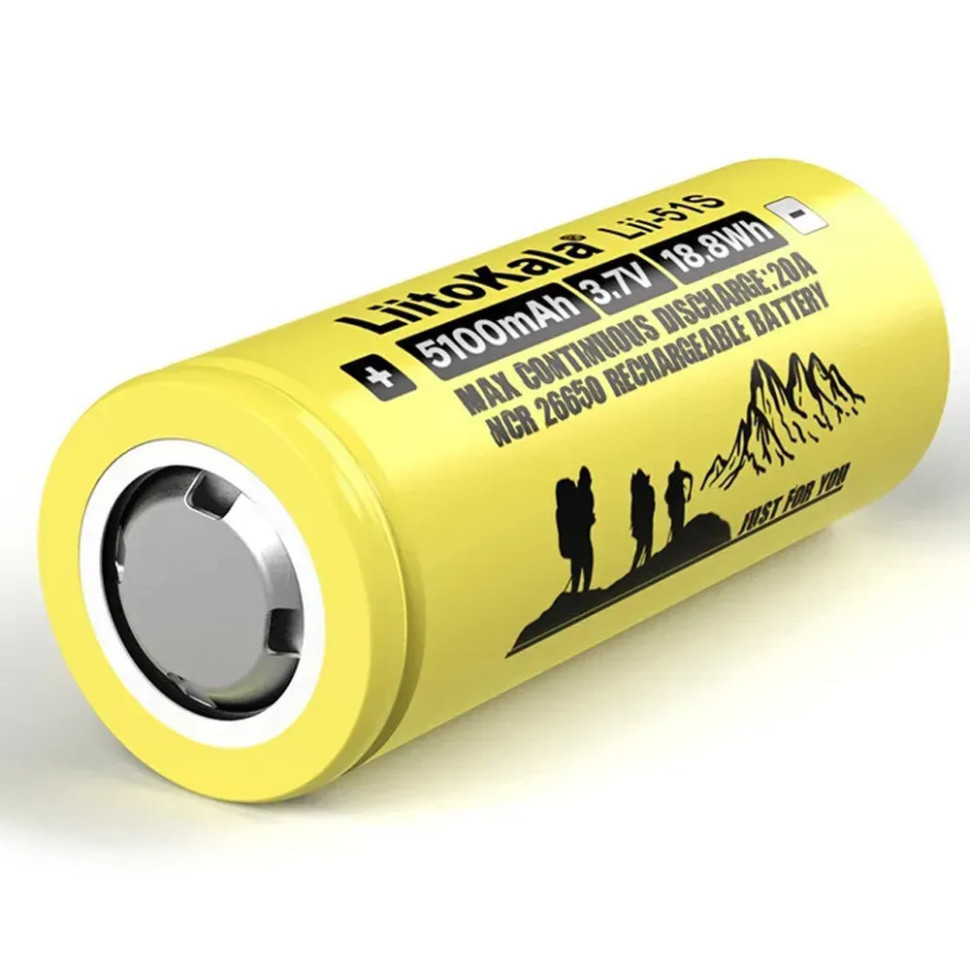 Акумулятор Liitokala Lii-51S-PCB 5100 mAh 20A 26650 Li-ion Київ - фото 3