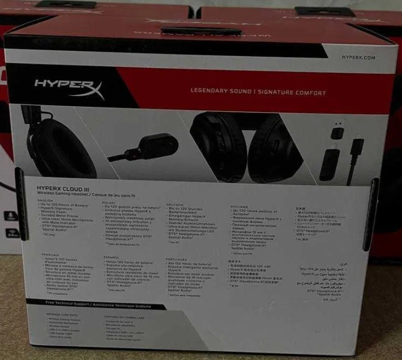 Навушники з Мікрофоном: HyperX Cloud III Wireless Black.Нові! Харків - фото 2