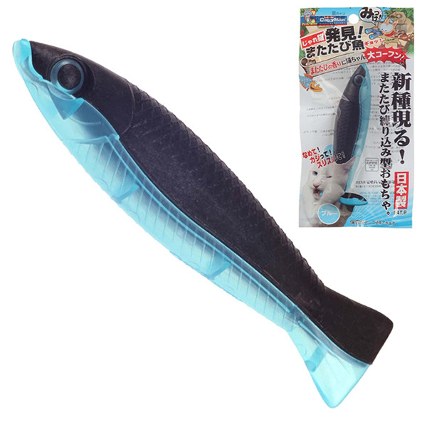 CattyMan Fish Blue КЭТТИМЕН РЫБКА ГОЛУБАЯ жевательная игрушка с кошачьей мятой (мататаби) для котов Киев - изображение 1