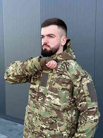 Демисезонная куртка реп стоп мультикам тактическая мужская куртка польва парка с капюшоном для ВСУ   WAR Львов