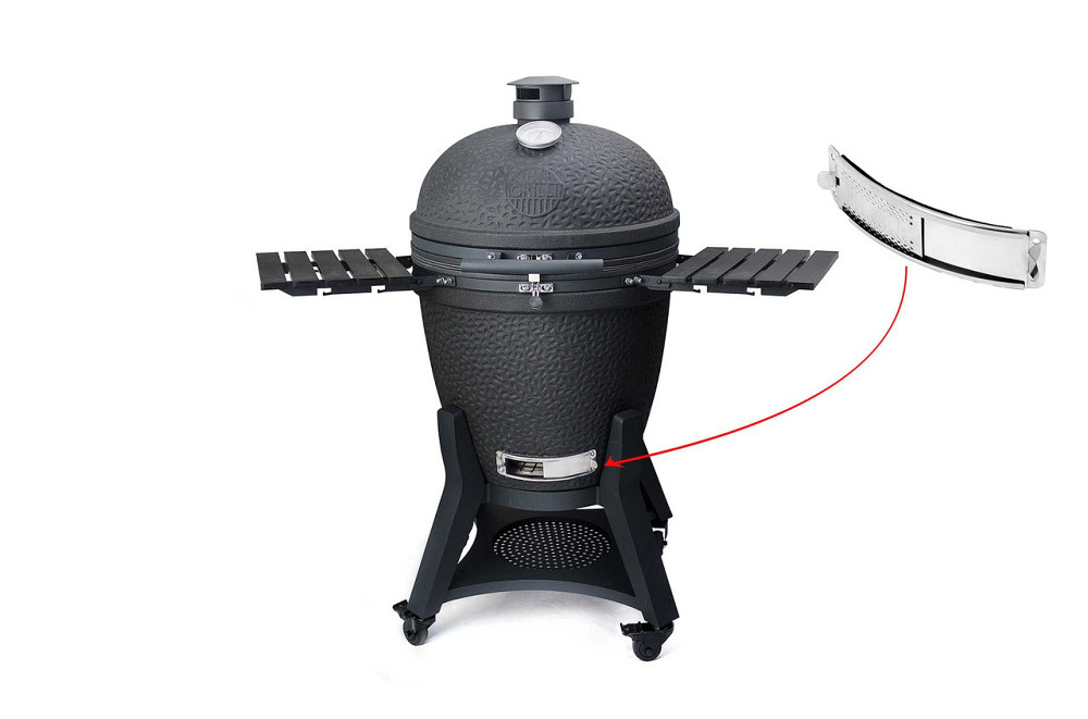 Нижняя заслонка керамического угольного гриля GRILLI Kamado XL 5 в 1 777618 Код: 013498 Ровно - изображение 3