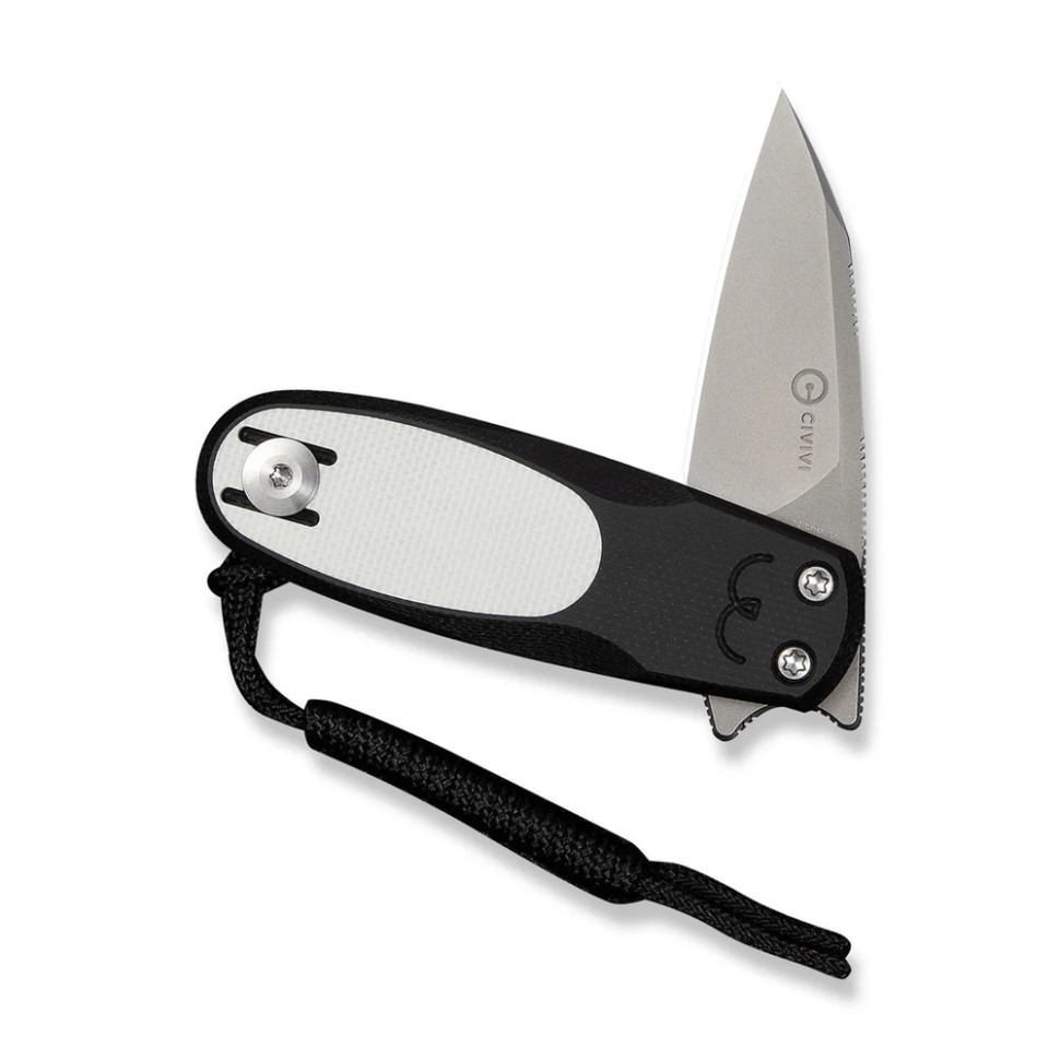Ніж складаний кишеньковий Civivi Purr, (4.65 см) Nitro-V / G10 чорний/білий Киев - изображение 3