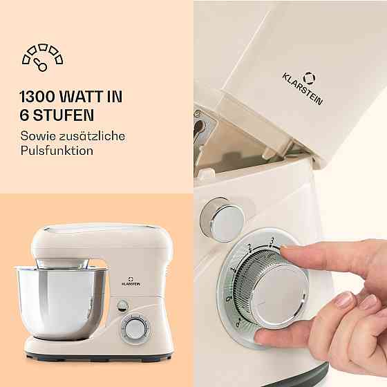 Кухонний комбайн Bella Pico 2G 1300W 1.7HP 6 рівнів 5 літрів вершків (Німеччина, читати опис) Рівне