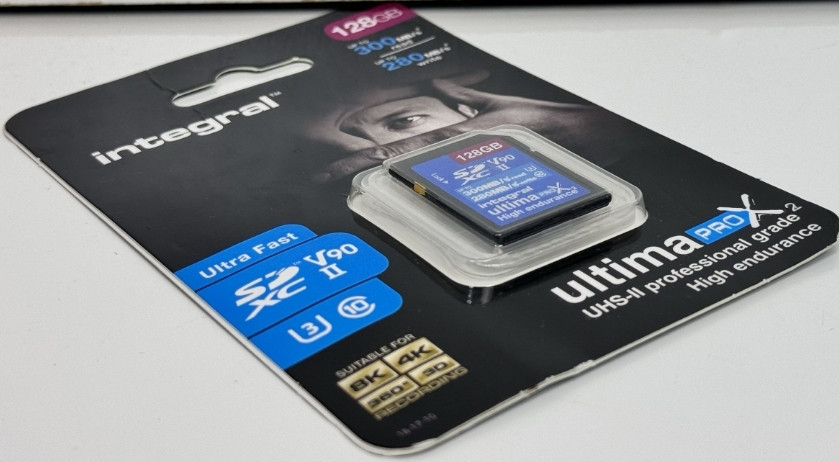 Карта пам'яті Integral UltimaPro SD-карта UHS-II 128 Гб V90 до 300 Мб. Київ - фото 1