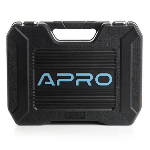 Набір насадок та гайкових ключів 90T 1/4"; 1/2" CrV 82 шт. APRO Житомир - фото 6