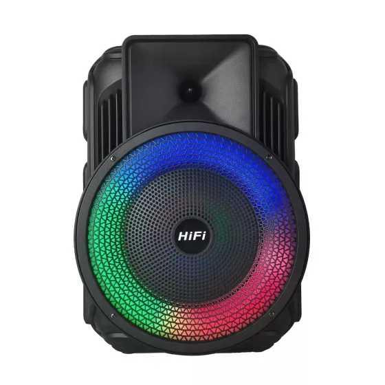 Портативна музична Bluetooth колонка RX-8135W з LED підсвічуванням, мікрофоном і FM-приймачем Київ