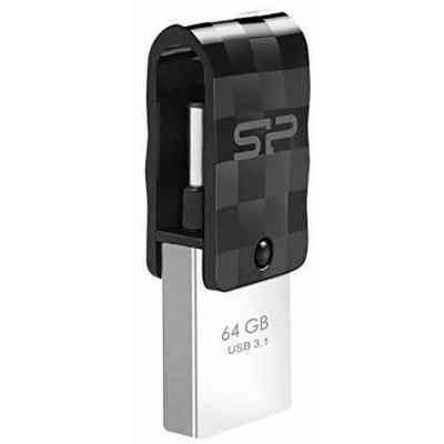 USB флеш накопичувач Silicon Power 64GB Mobile C31 USB 3.1 / USB Type-C (SP064GBUC3C31V1K) Вінниця