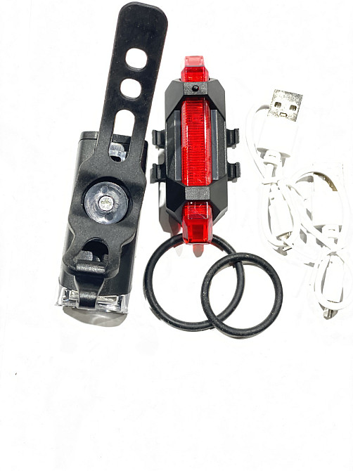 Фонари велосипеда (в сборе) (комплект, перед/зад, с креплением) Мукачево - изображение 1