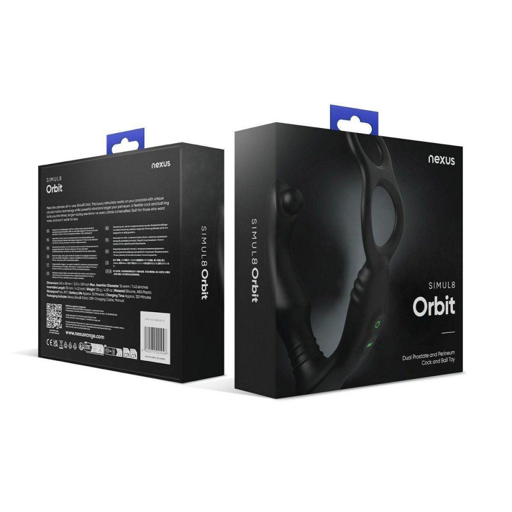 Стимулятор простаты Nexus SIMUL8 Orbit Edition с эрекционным кольцом Sex Aura Киев - изображение 6