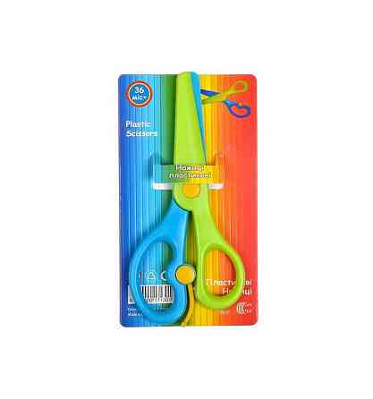 Дитячі ножиці "C" COLOR-IT 2013 пластикові Синьо-зелений Вінниця
