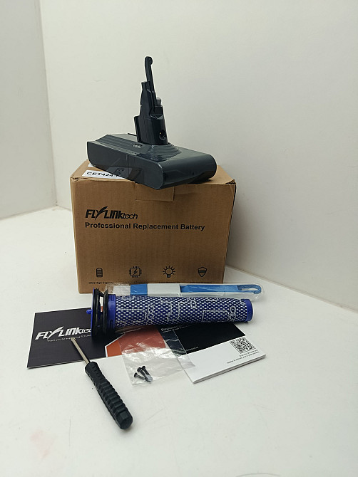 Акумулятор FLYLINKTECH 6000 мАг для Dyson V8 / SV10 (+ комплект) Луцьк - фото 1