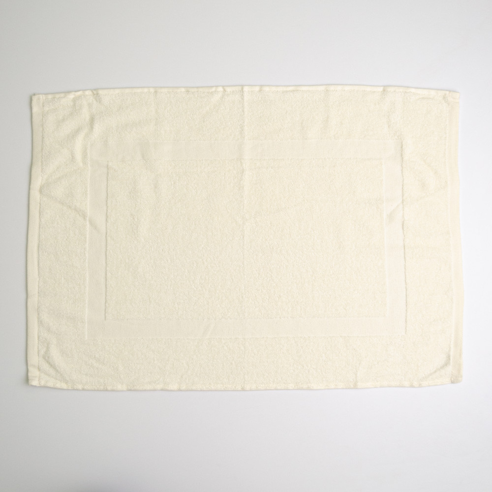 Махровое полотенце для ног с прямоугольником GM Textile 50х70см 380г/м2 (Ваниль) Сумы - изображение 1