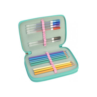 Пенал Cool For School 2 відділення з відворотами Рожевий (CF87276) Вінниця - фото 2