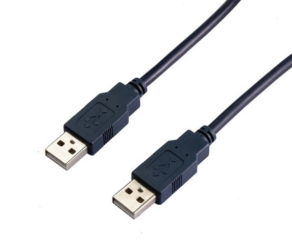 Кабель USB 2.0 AM-AM, 1.0 м, чорний Вінниця - фото 1