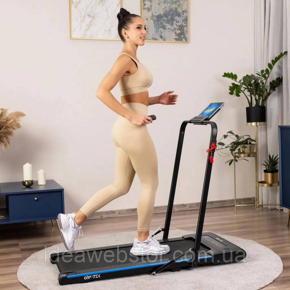 Бігова доріжка GYMTEK XT400 електрична складана для дому та офісу для ходьби та бігу до 10 кмч Bluetooth динаміки пульт ДК Київ - фото 13