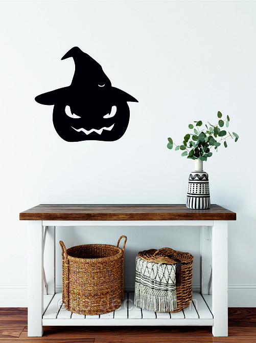 Декоративне настінне Панно «Хеллоуїн — гарбуз», Декор на стіну 50*45 см Київ - фото 2