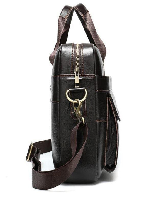 Сумка мужская под ноутбук Vintage 14750 Коричневая Киев - изображение 5