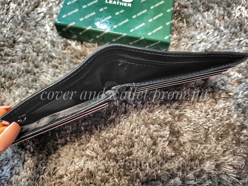 Стильное кожаное мужское портмоне с зажимом на магнитах Marco Coverna MC 22-555 Киев - изображение 18