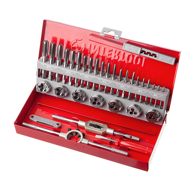 Набор плашек и метчиков, 32 ед., M3-M12 INTERTOOL SD-8032 Киев - изображение 1