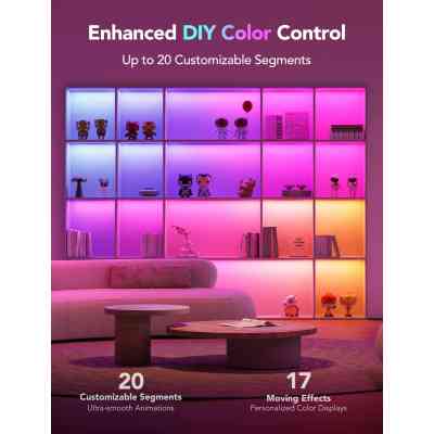 Світлодіодна стрічка Govee H100E LED Compatible extension of H61E1, 1.0m, RGBIC , WI-FI/Bluetooth, white (H100E0D1) Вінниця