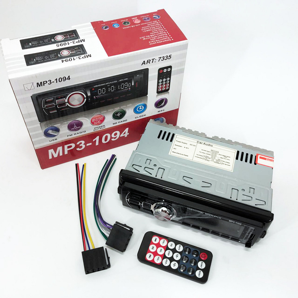 Магнітола в машину з блютузом MP3 1094, Автомагнітоли 1, Автомобільні мультимедіа системи DY-16 Івано-Франківськ - фото 1