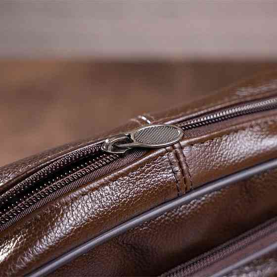 Сумка мужская флотар кожаная Vintage 14988 Коричневая Киев