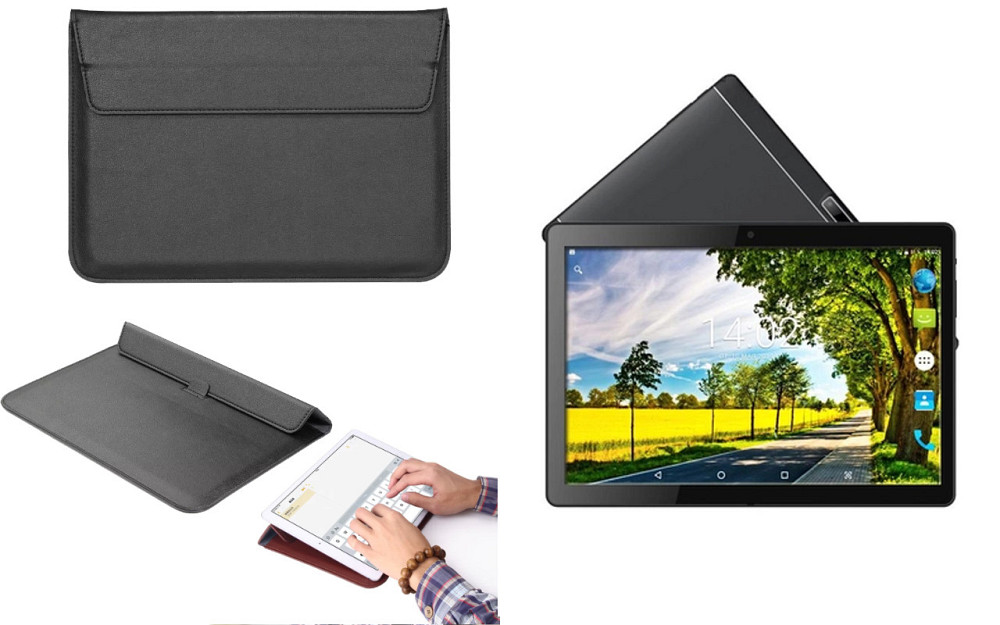 Чохол-конверт VitoCase для Hoozo X1001 Full HD, X1001 Lite Full HD, з функцією підставки для планшета Чорний Київ - фото 1