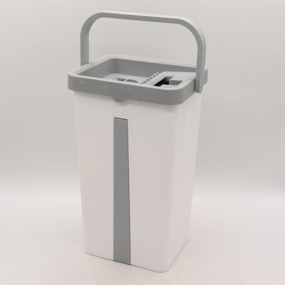 Швабра с ведром 11л с отжимом + 2 насадки, Cleaning Mop, Серая / Комплект для уборки швабра лентяйка и ведро Киев - изображение 4