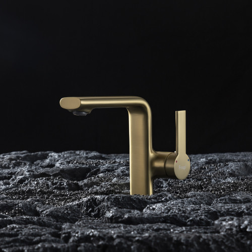 Змішувач для умивальника FRAP F1088-3 золотий сатин Київ - фото 3