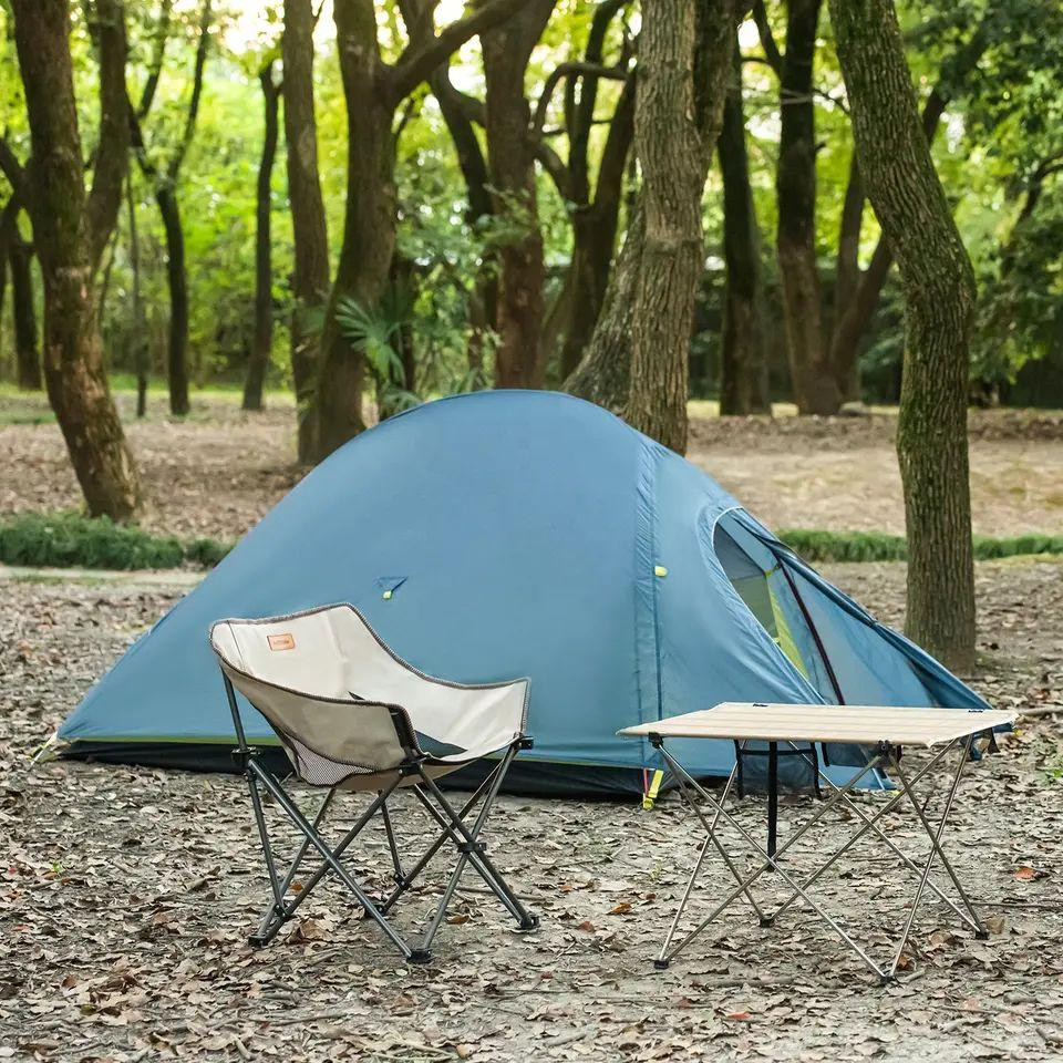 Складне крісло Naturehike NH20JJ022 600D Oxford Cotton сталь (Бежевий) Вінниця - фото 6