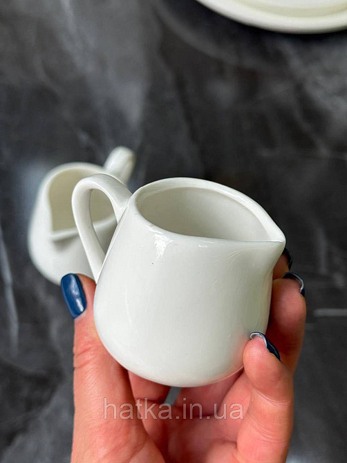 Молочник соусник керамика белый Olens 